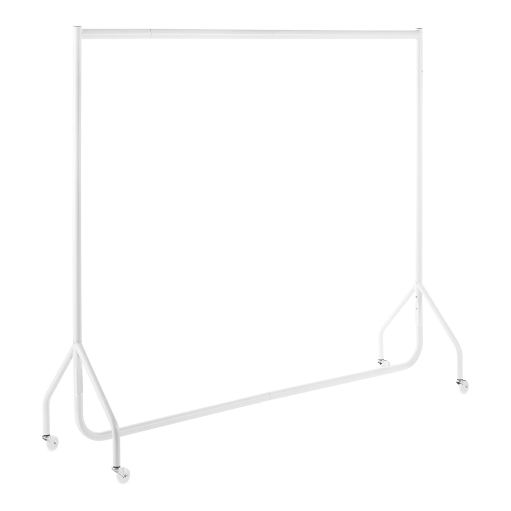 Gloss White Heavy-Duty Clothes Rail