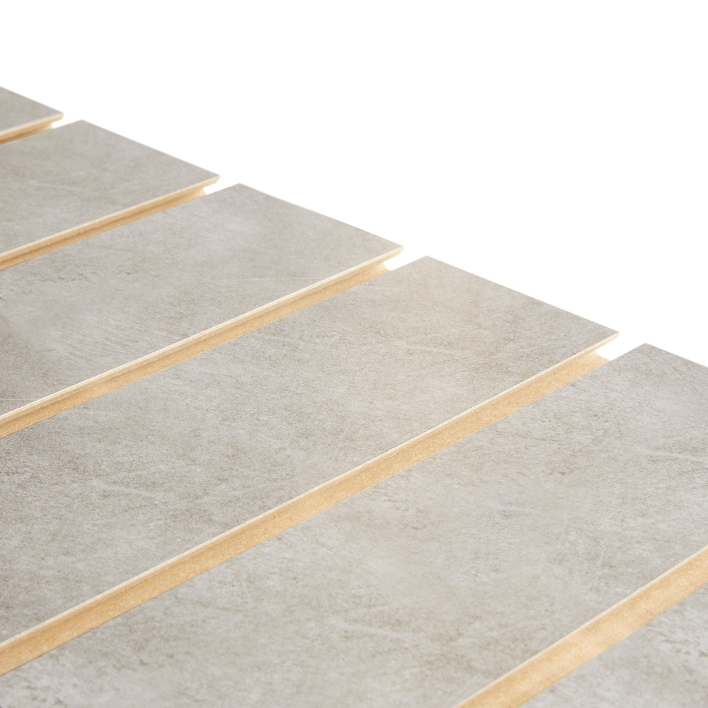 Concrete Slatwall Panel - 100mm Centres - 18mm MDF