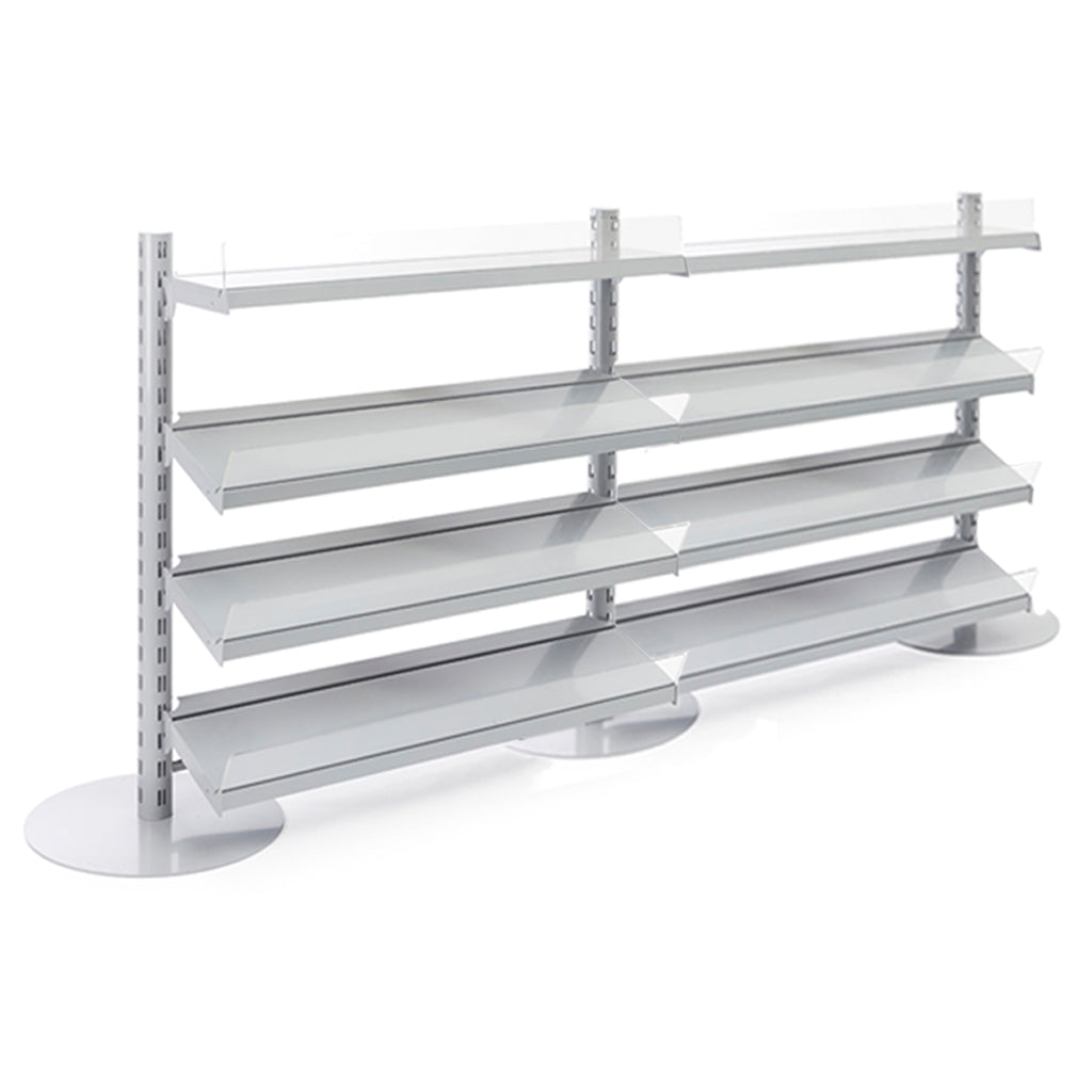 Single Sided In-Queue Merchandising Bay and Shelves -W1250mm each bay