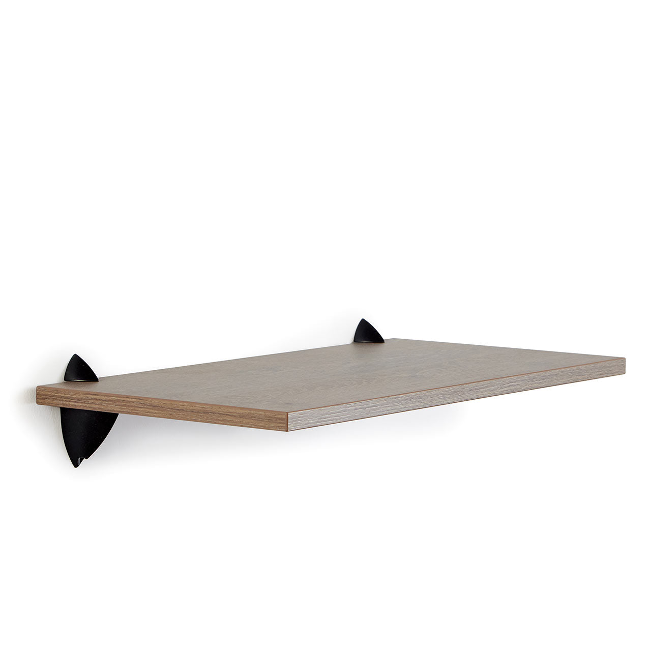 Eternity Oak Wall Shelf With Black Clips