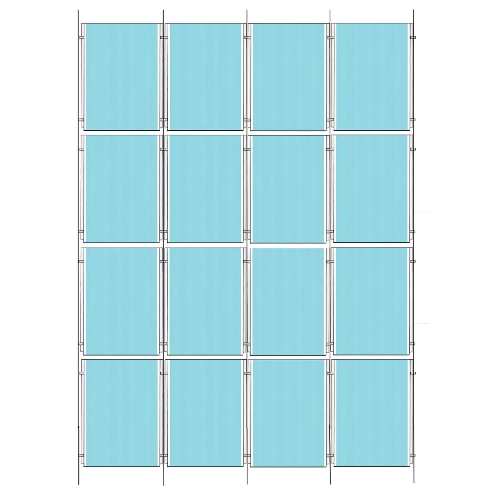 Satin Ceiling-to-Floor Cable Display Kit - A3 Portrait