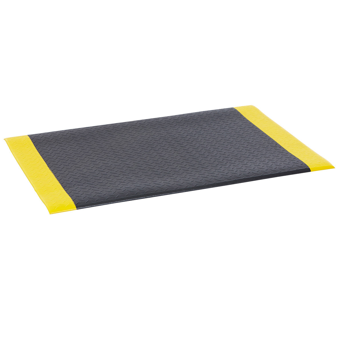 Anti-Fatigue Fire-Resistant Safety Mat - Black & Yellow