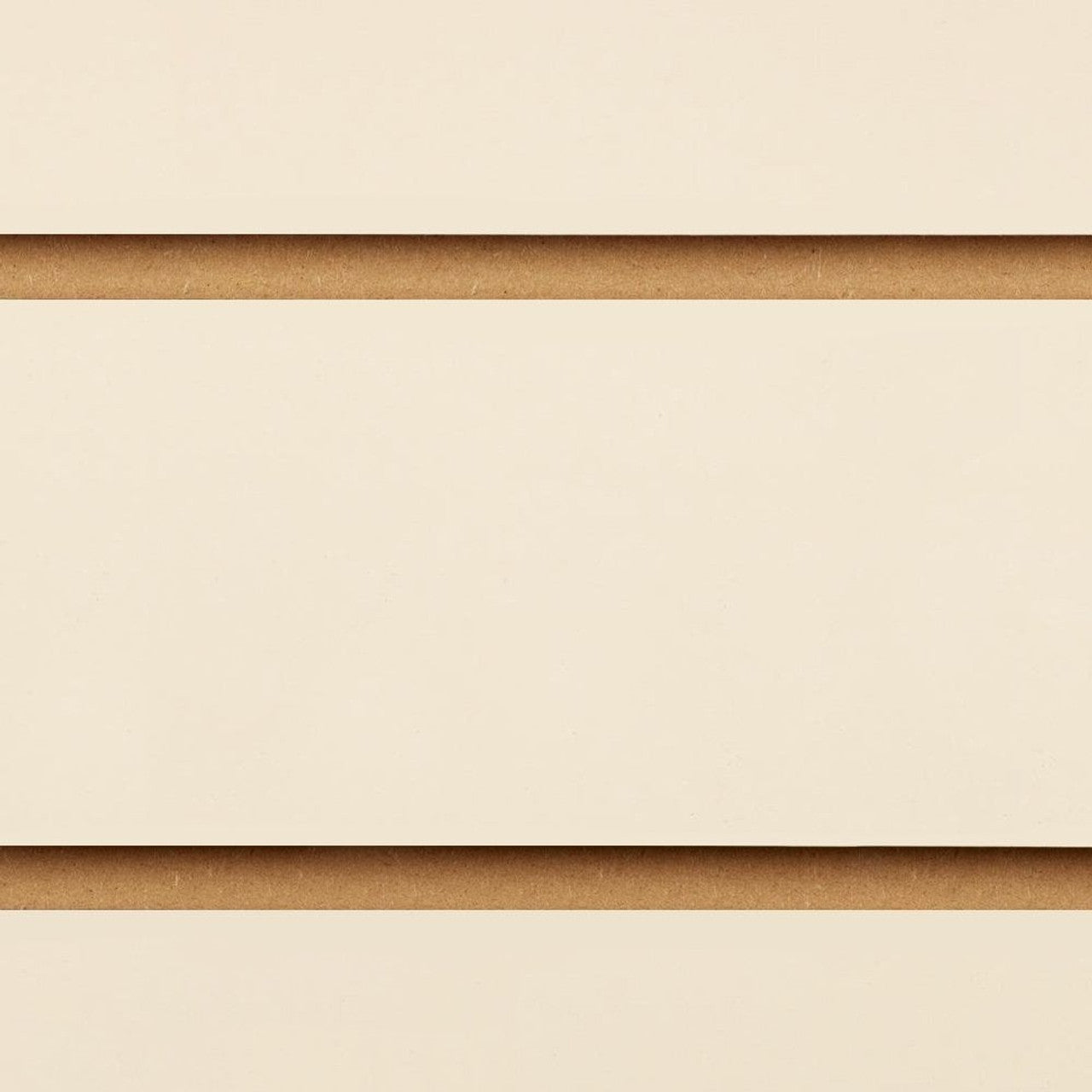 Cream Slatwall Panel - 100mm Centres - 18mm MDF