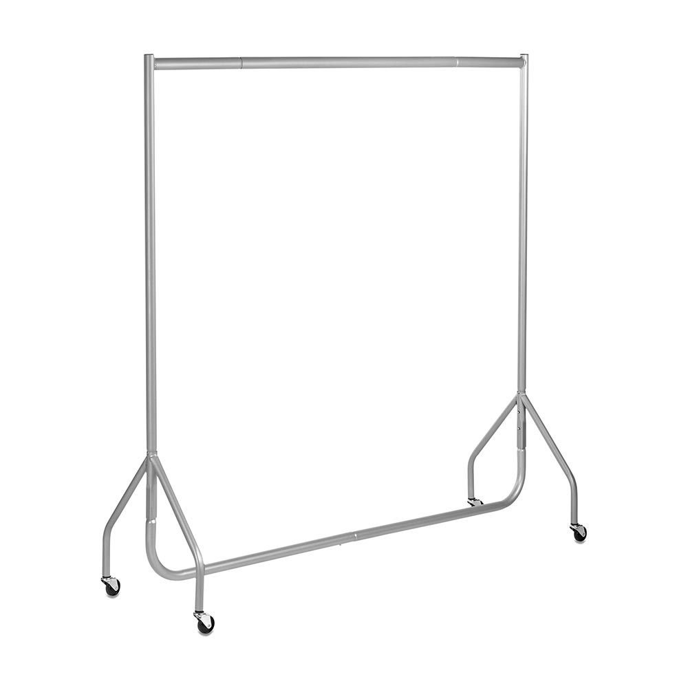 Silver Heavy-Duty Clothes Rail