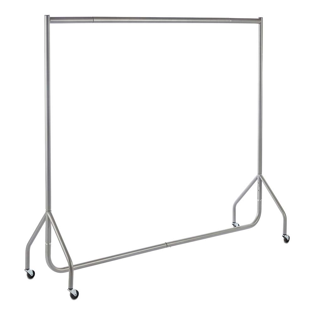 Silver Heavy-Duty Clothes Rail