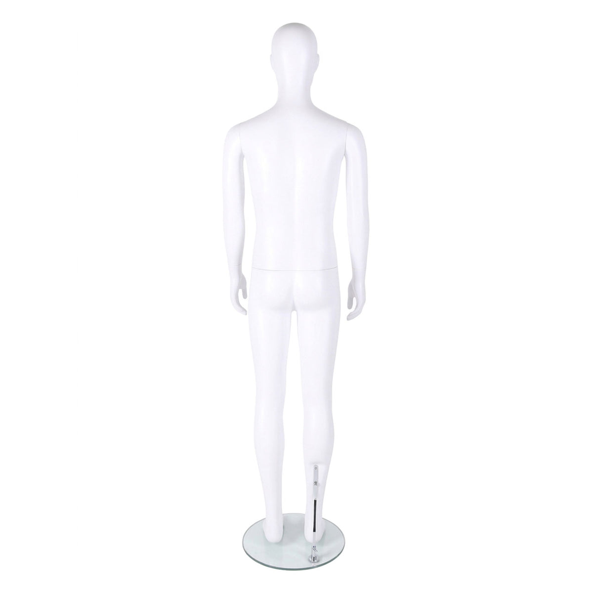 Essentials Male Matt White Semi-Abstract Mannequin - Eco-Friendly Plastic