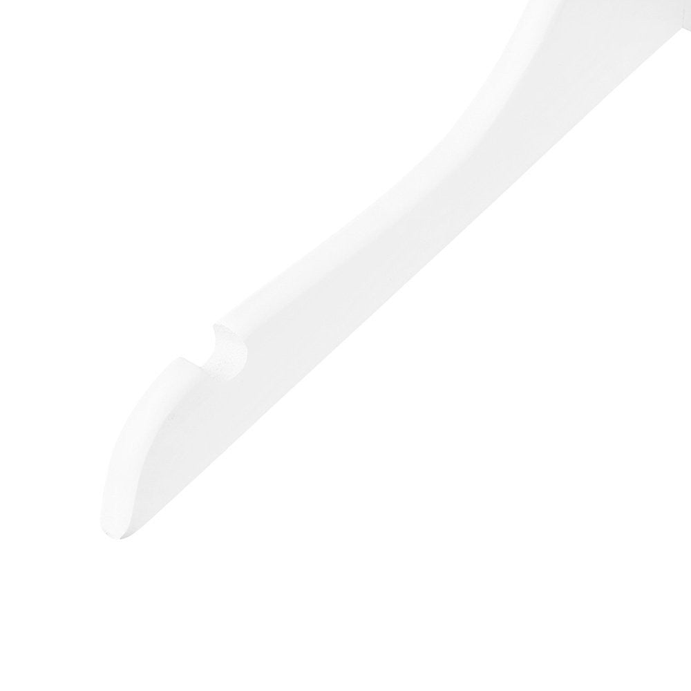 Matt White Children's Wooden Hangers with Shoulder Notches - 31 cm