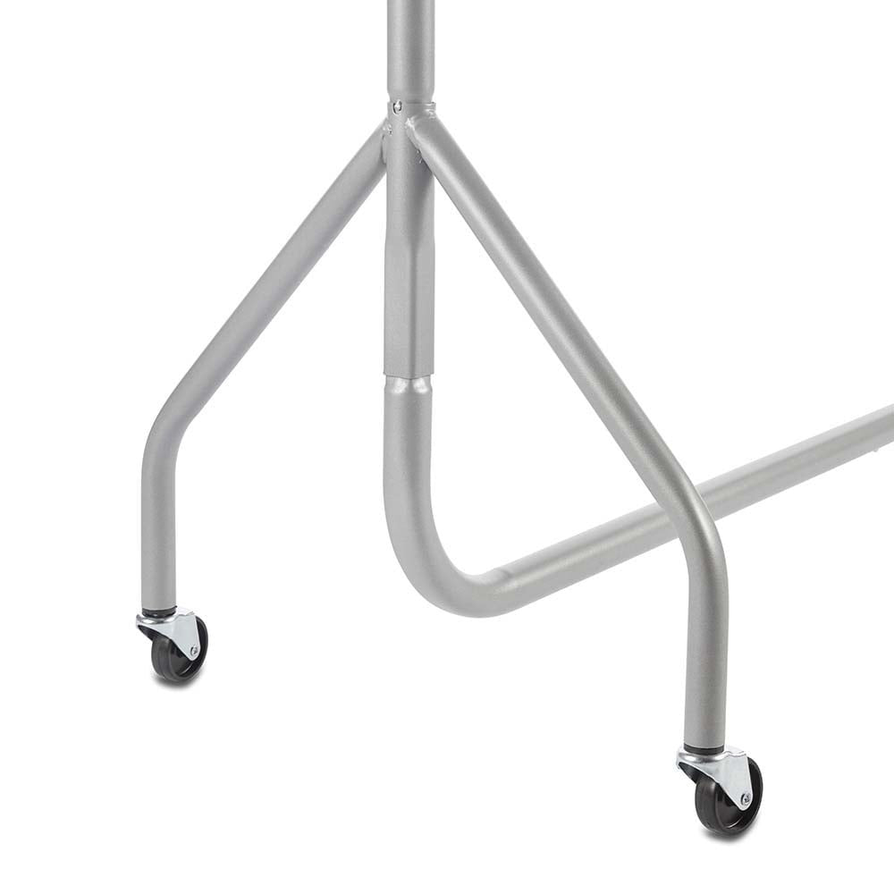 Tall Silver Heavy-Duty Clothes Rail