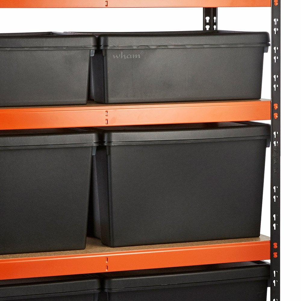Multipurpose Freestanding Shelving With 9 Storage Boxes - 350Kg UDL/shelf - H1800 x W1200 x D500mm
