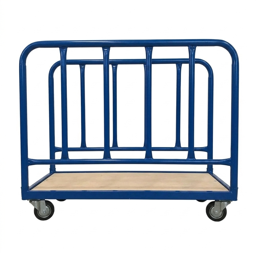 Blue 2-Sided Platform Truck - H870 x W1000 x D500mm - Up To 250Kg UDL