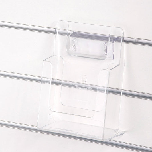 Clear Leaflet Holder/Dispenser for Slatwall