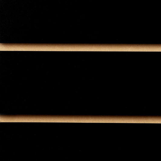 Black Slatwall Panel - 100mm Centres - 18mm MDF