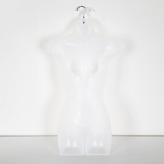 White Frosted Hanging Body Form - Female - H870mm