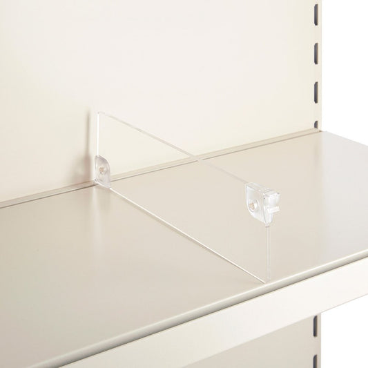 Acrylic Shelf Divider for Retail Shelving Units - H75mm