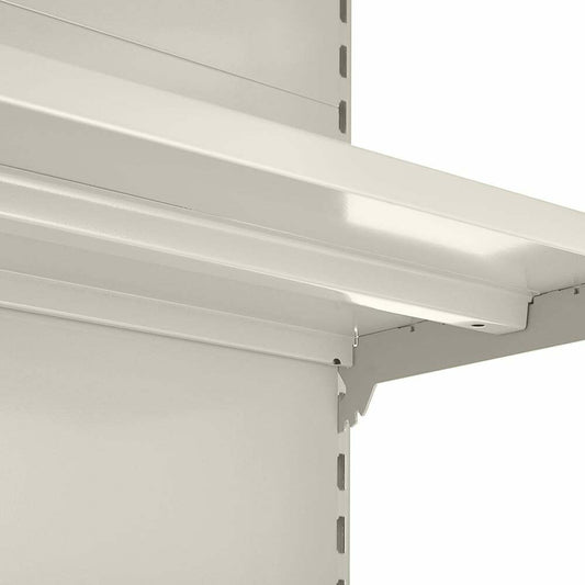 Jura White Retail Shelving 90 Deg. Wall Corner Unit - 1x Base Shelf - H1800 x W750mm