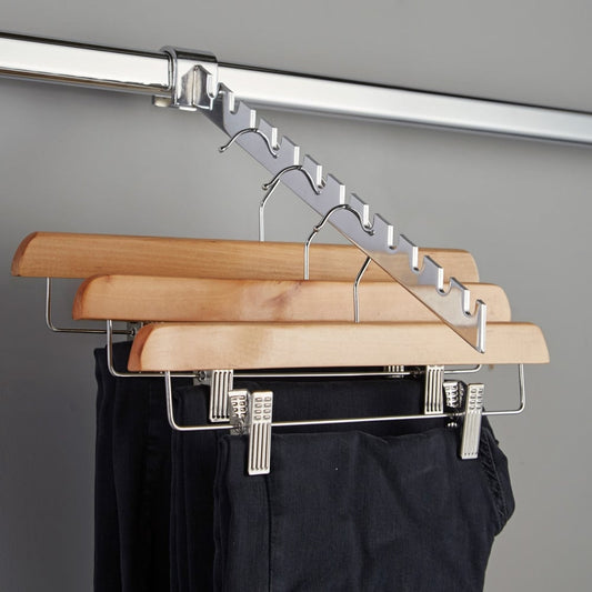 Chrome 12 Notch Sloping Arm for Back Bars