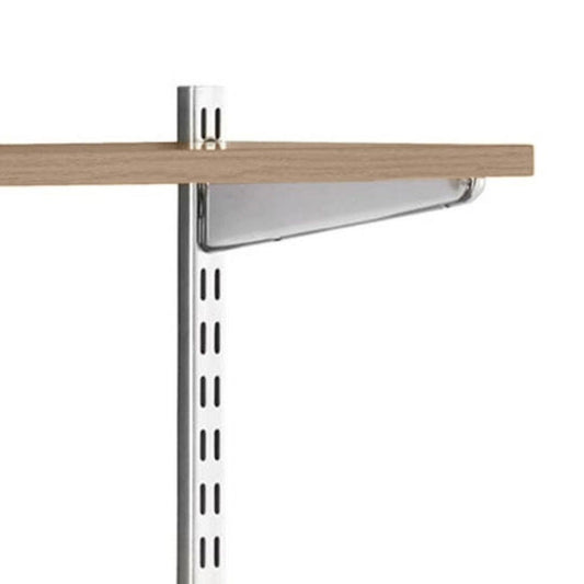 Chrome Twin Slot U-Bracket - 32mm Pitch