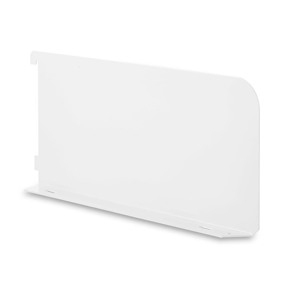 Pair of White Twin Slot Shelf Ends