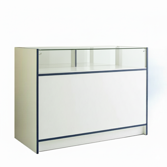 Shop Counter with 1/4 Glass Display - Aura Range