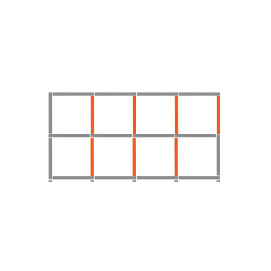 Cube Shelving Display & Storage - 4 x 2