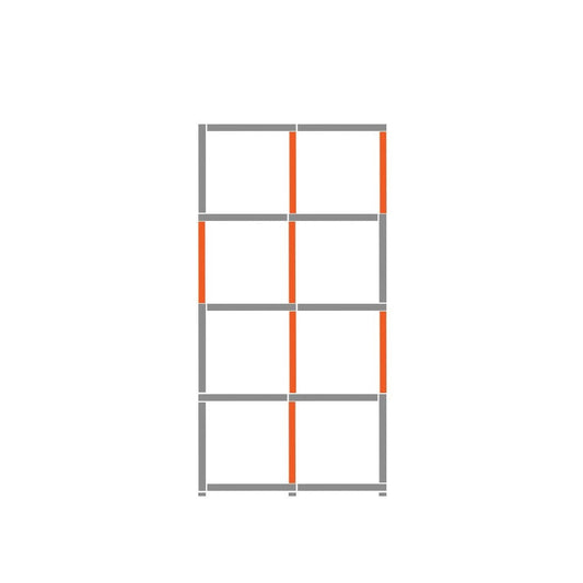 Cube Shelving Display & Storage Unit - 2 x 4