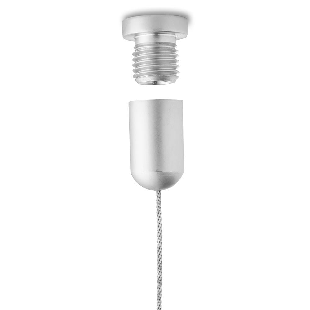 Satin Ceiling-to-Floor Cable Kit - 4m Cable and Brackets