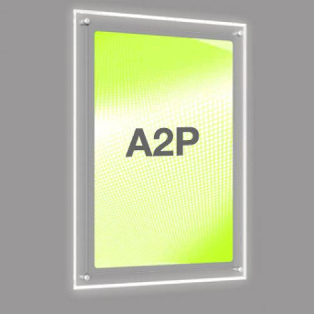 Accent Bevelled Edge LED Light Panel Wall-Mounted Kit - A2 Portrait