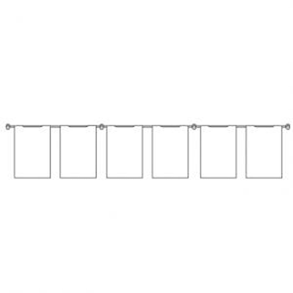 Hook-on Pocket Wall-Mounted Cable Display Kit - A4 Portrait