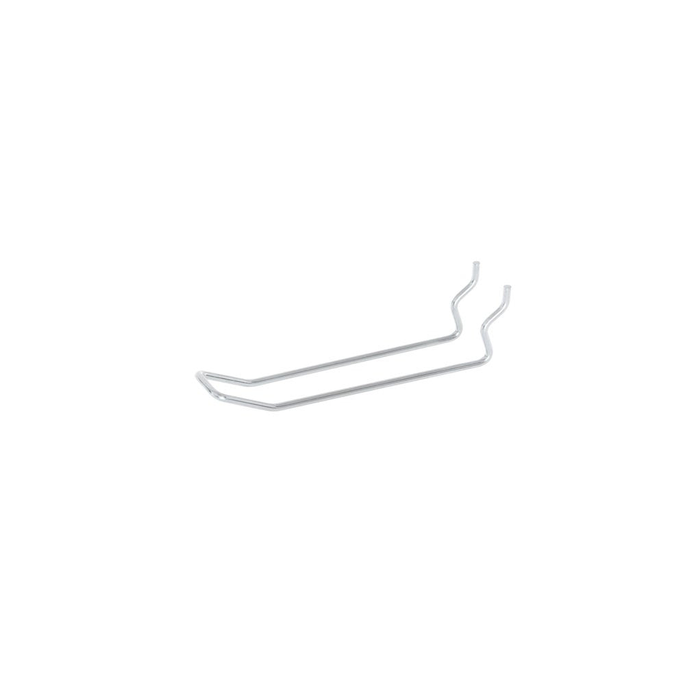 4 inch Euro Hook - Double Prong Pegboard Hook for 3/4 inch & 1 inch Pegboard