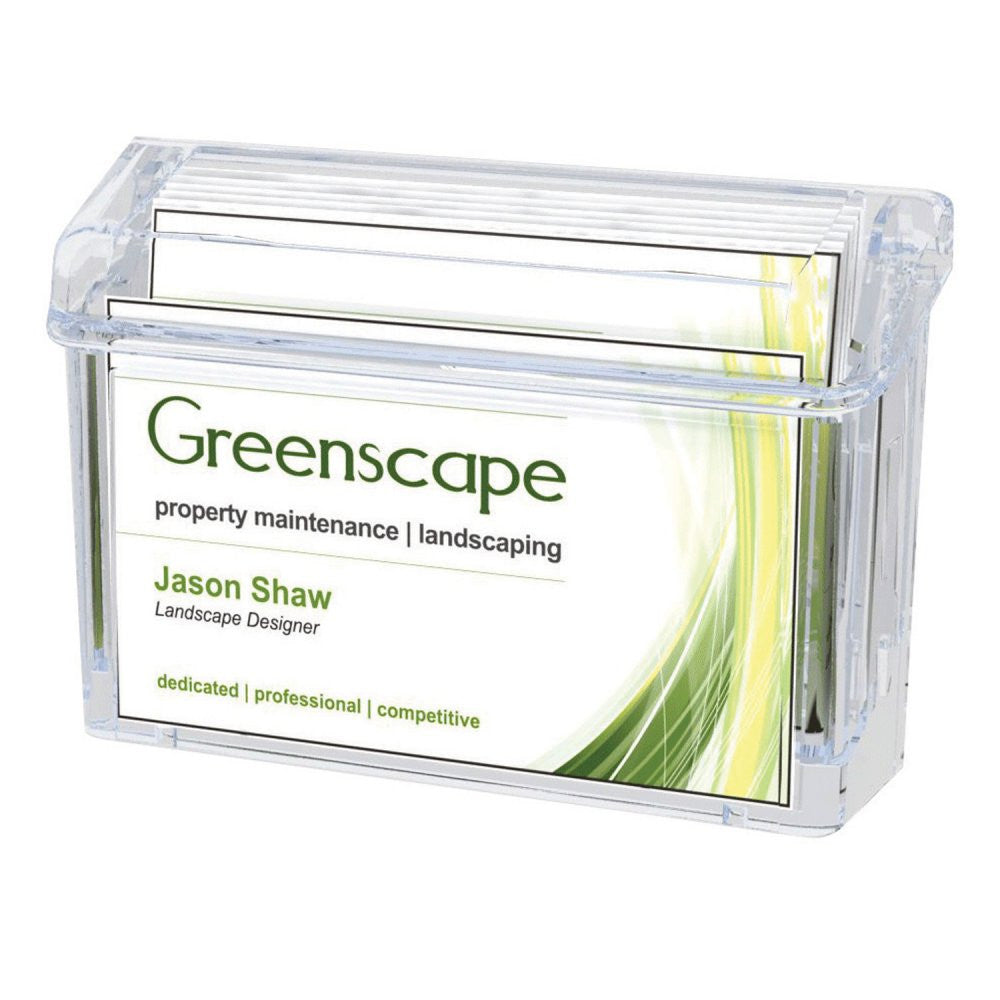 Outdoor Business Card Holder With Adhesive Mount
