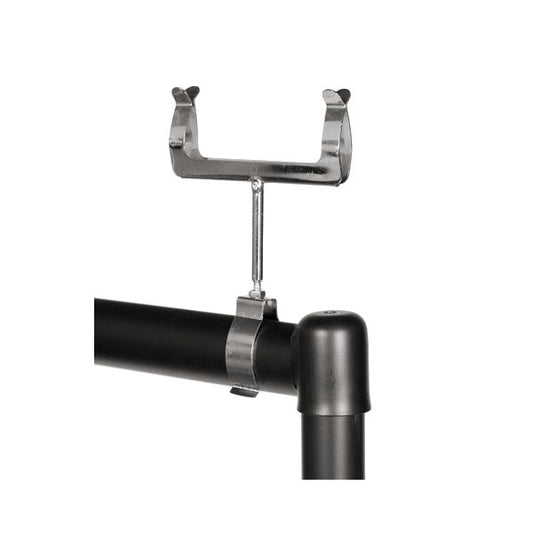 Chrome Clip-on Card Holder For Heavy Duty Clothes Rail