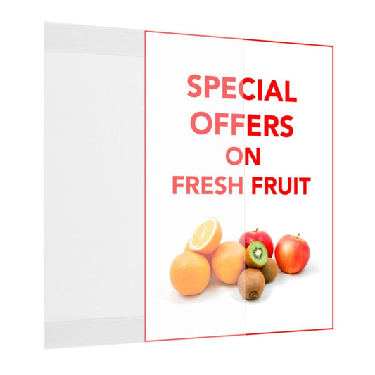 Anti-Reflective Self-Adhesive Banner Pocket