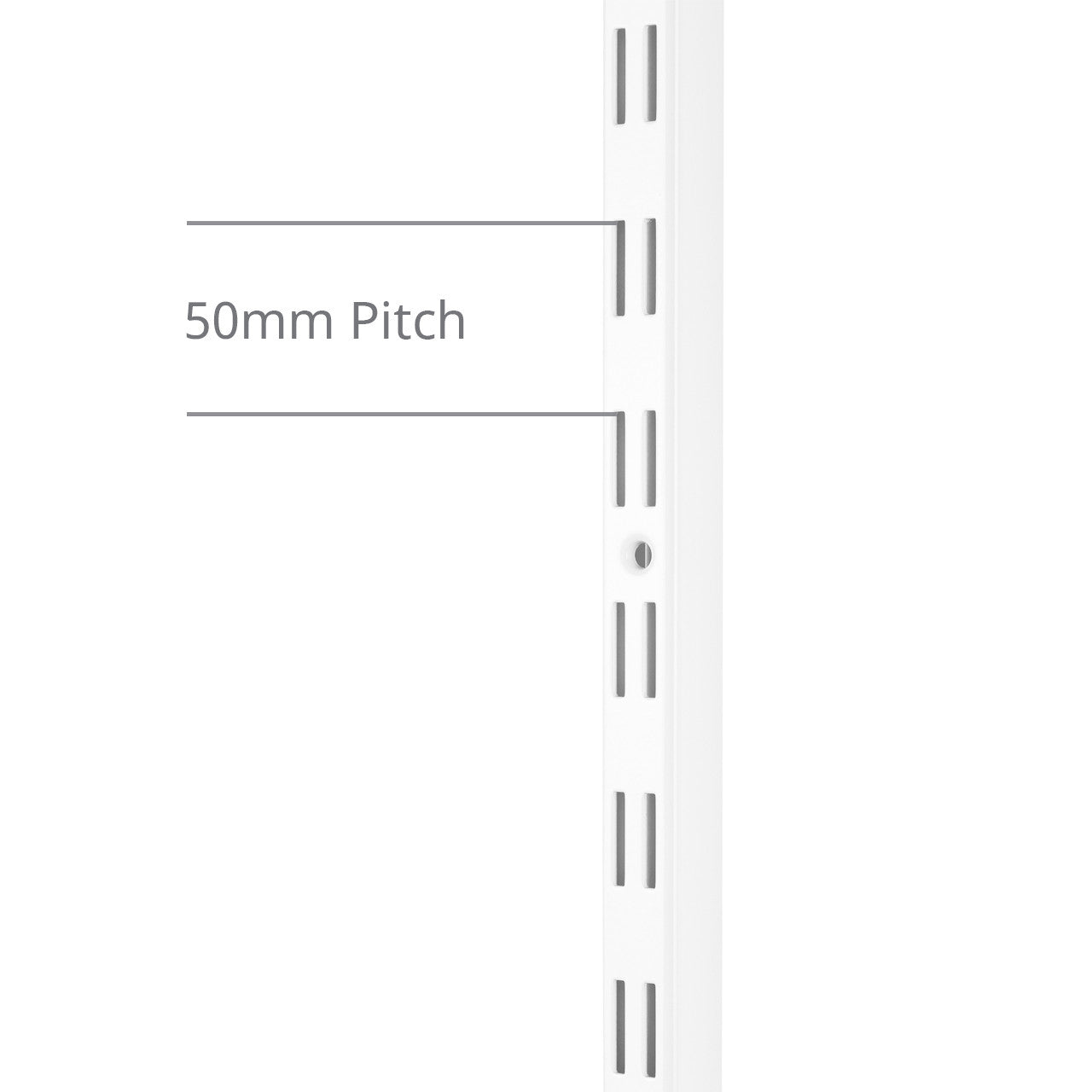 White Upright for Flexx Shelving System - H1500mm