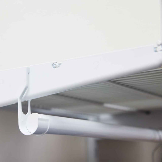 White Rail Hook Stopper for Flexx Wire Shelf & Rail