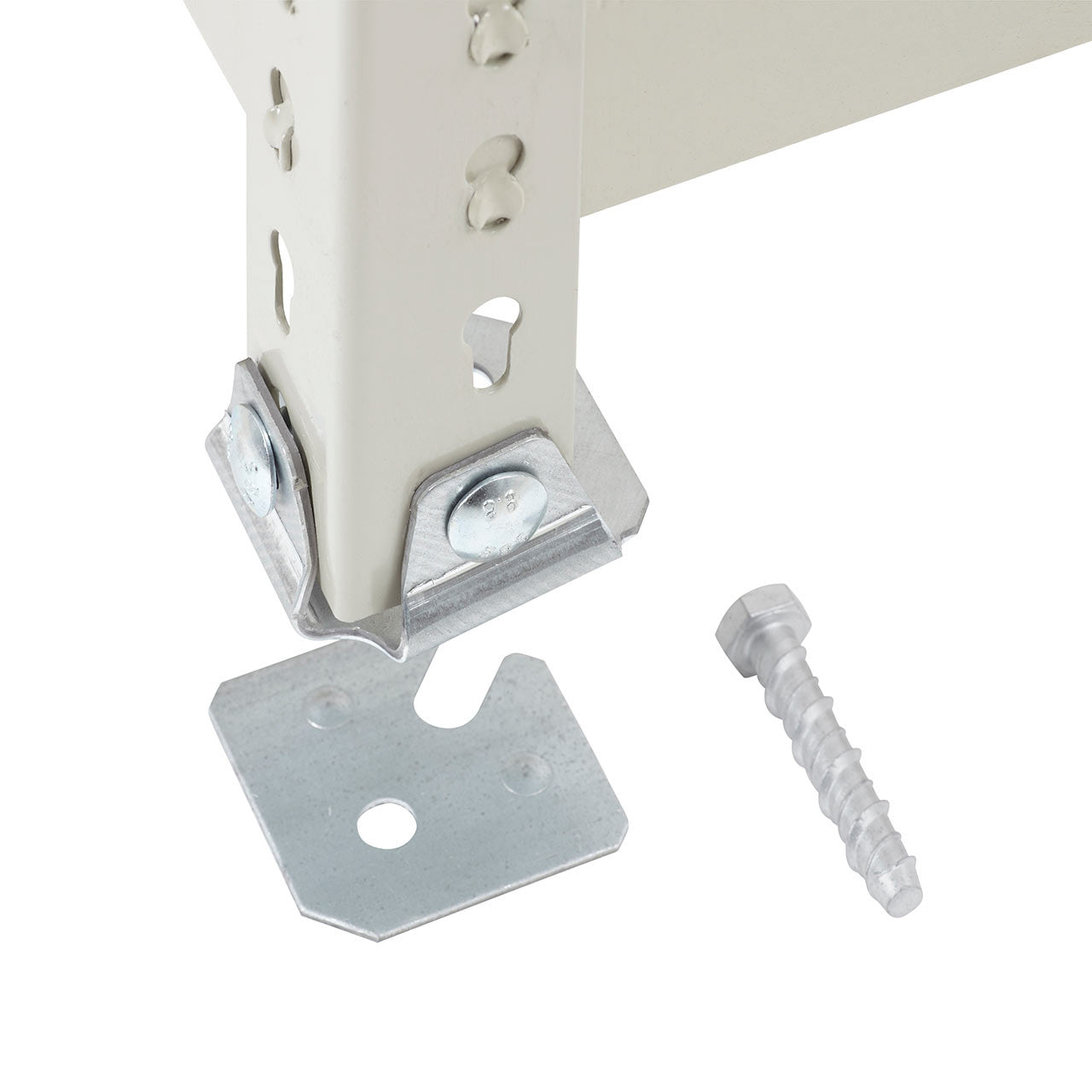 Galvanised Single Steel Feet with fixings & Levelling Plates - Up to 800kg UDL