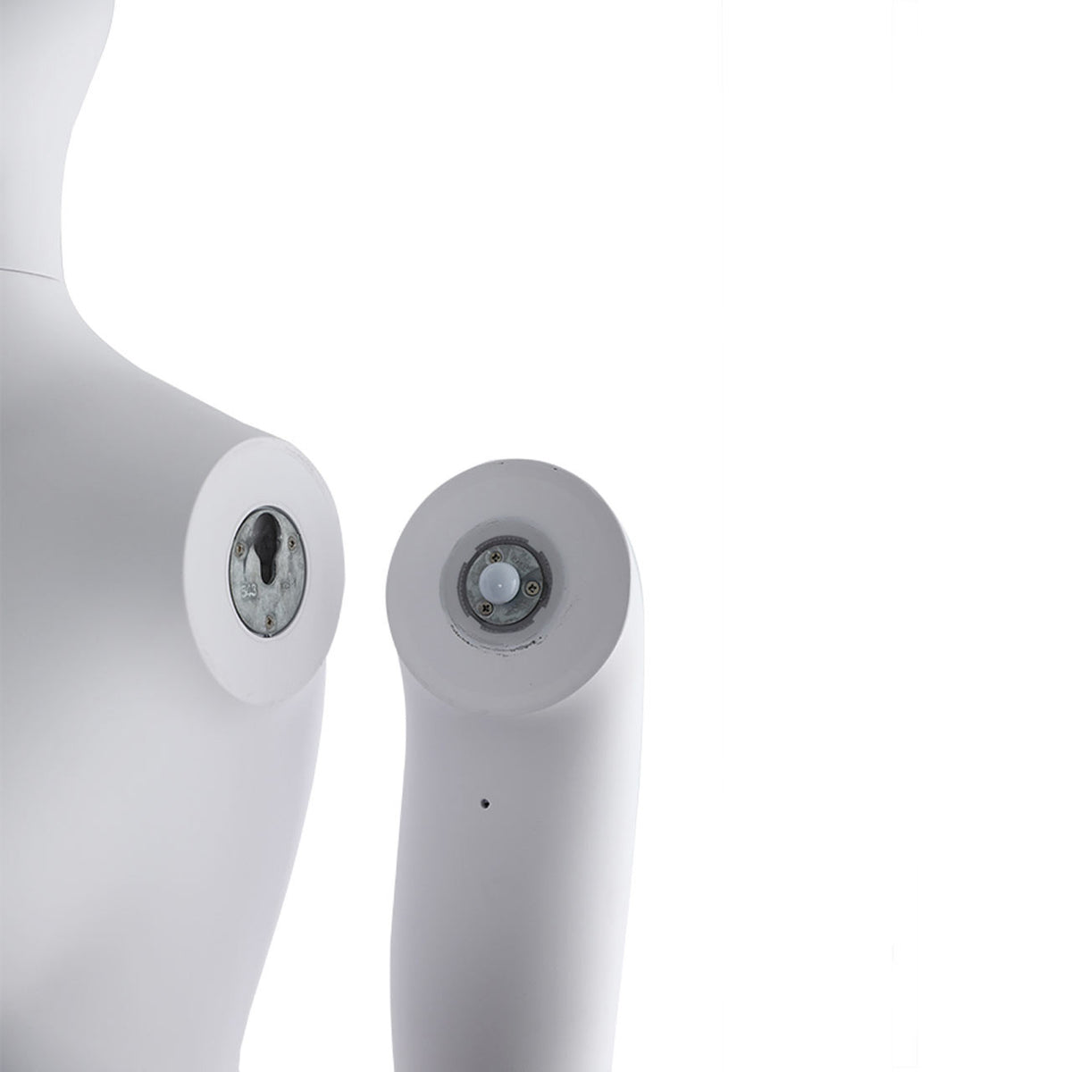 Curve Plus Sized Mannequin - Female - Gloss White