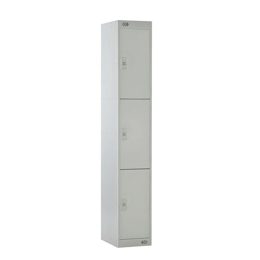 Light Grey 3 Door Steel Locker