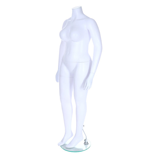 Curve Voluptuous Headless Mannequin - Female - Matt White