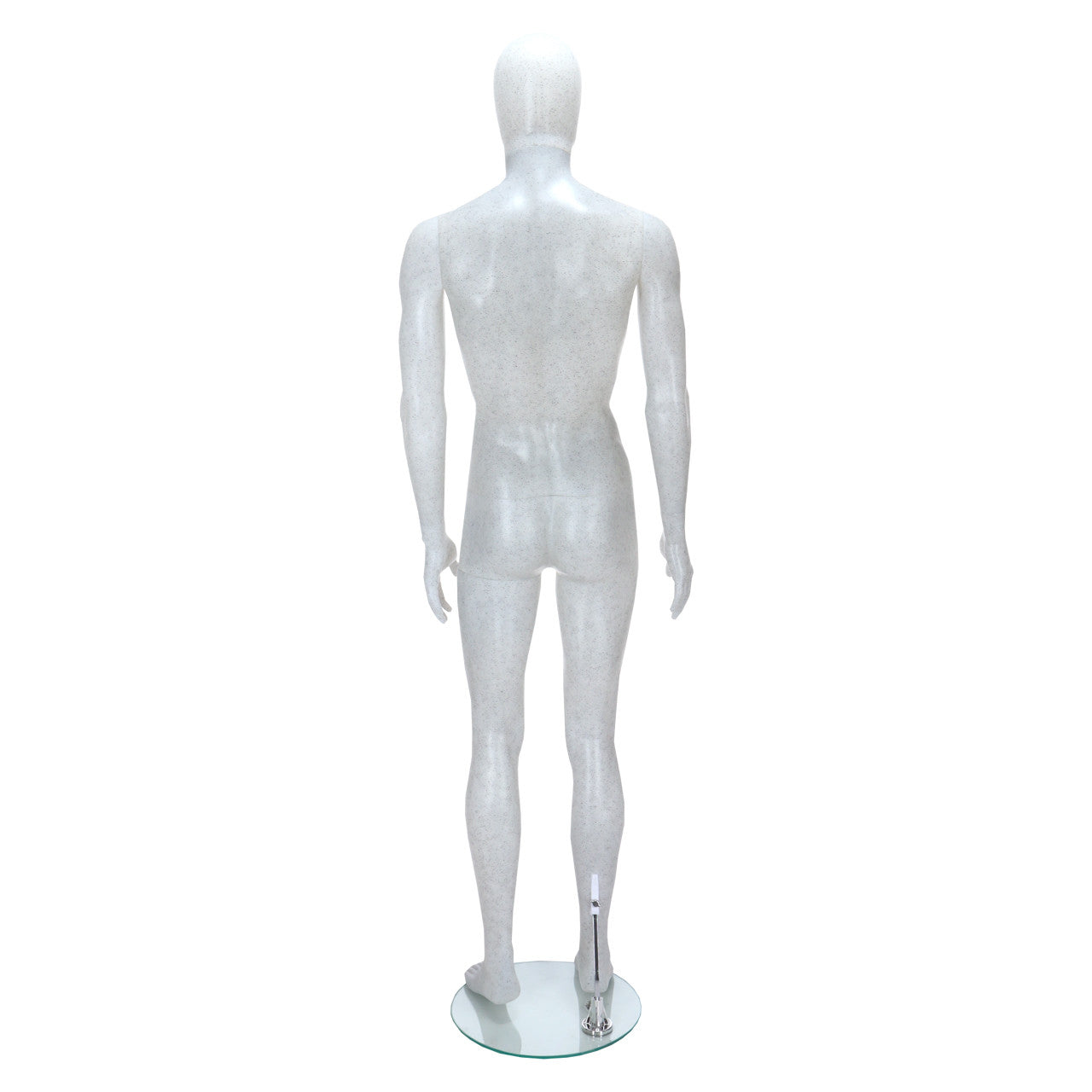 Trance Faceless Mannequin - Male - White 'Salt n Pepper' Finish