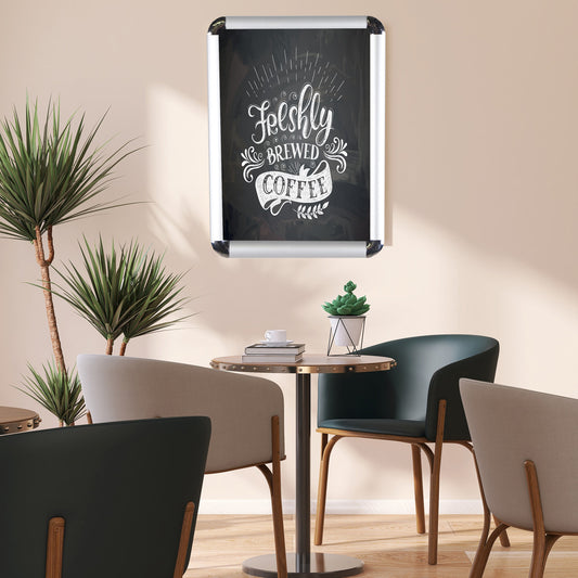 A3 Silver Snap Frame - With Round Corners - 25 mm Frame