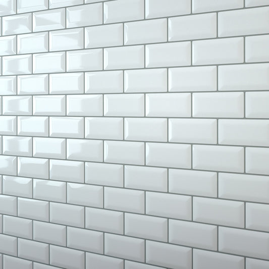 White Bevel Metro Wall Panel