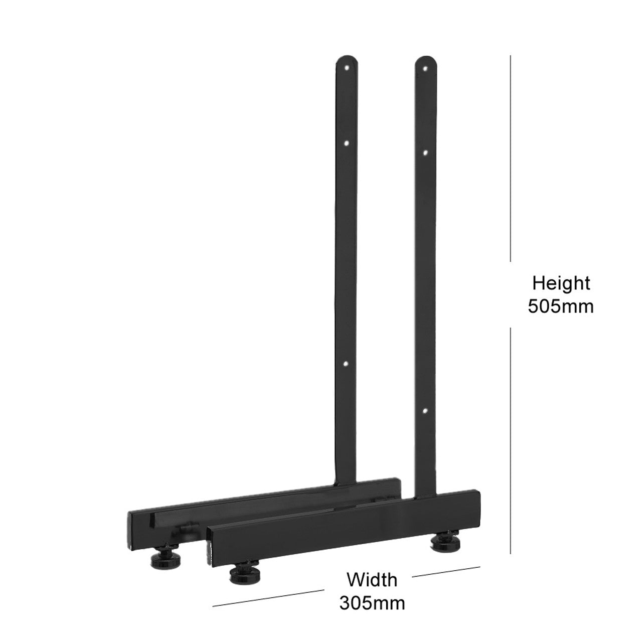 Black 5ft Grid Mesh Single Sided Stand