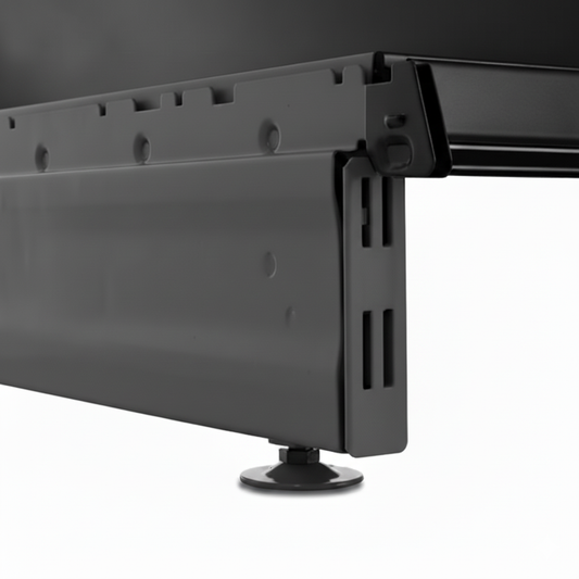 Dark Grey Base Leg for Retail Shelving Units - H160mm