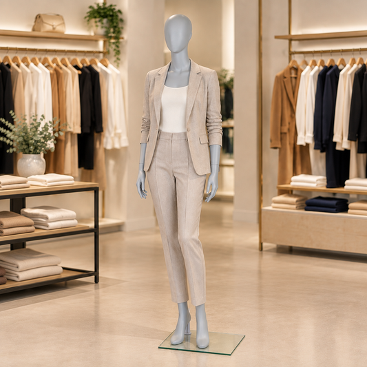 Square retail lifestyle image of the mannequin