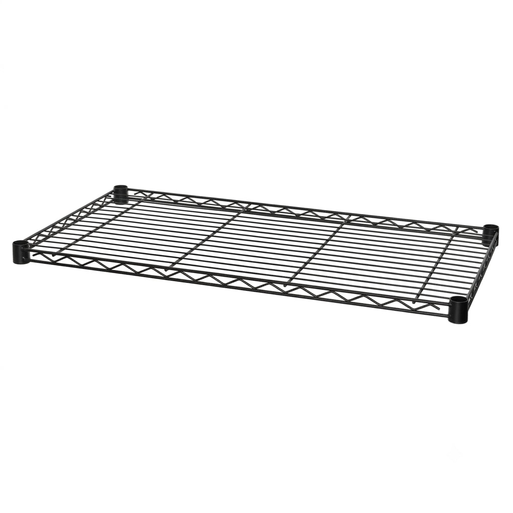 2 x 4 Tier Black Wire Shelving Units - H1800 x D450mm