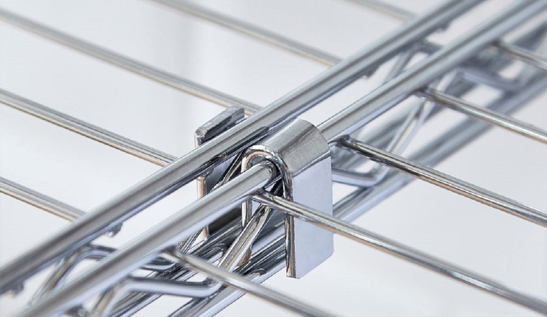 Joining Chrome Wire Shelving Units Together