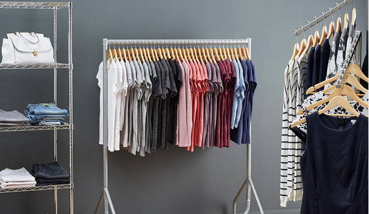 Chrome Wire Garment Racks for Fabulous Space-Saving Retail Displays