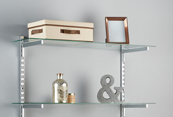 Glass Wall-Fix Shelving