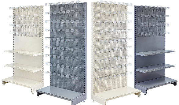 Perforated Panel Retail Shelving