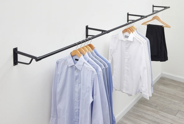 Wall-Fix Clothes Rails with Brackets